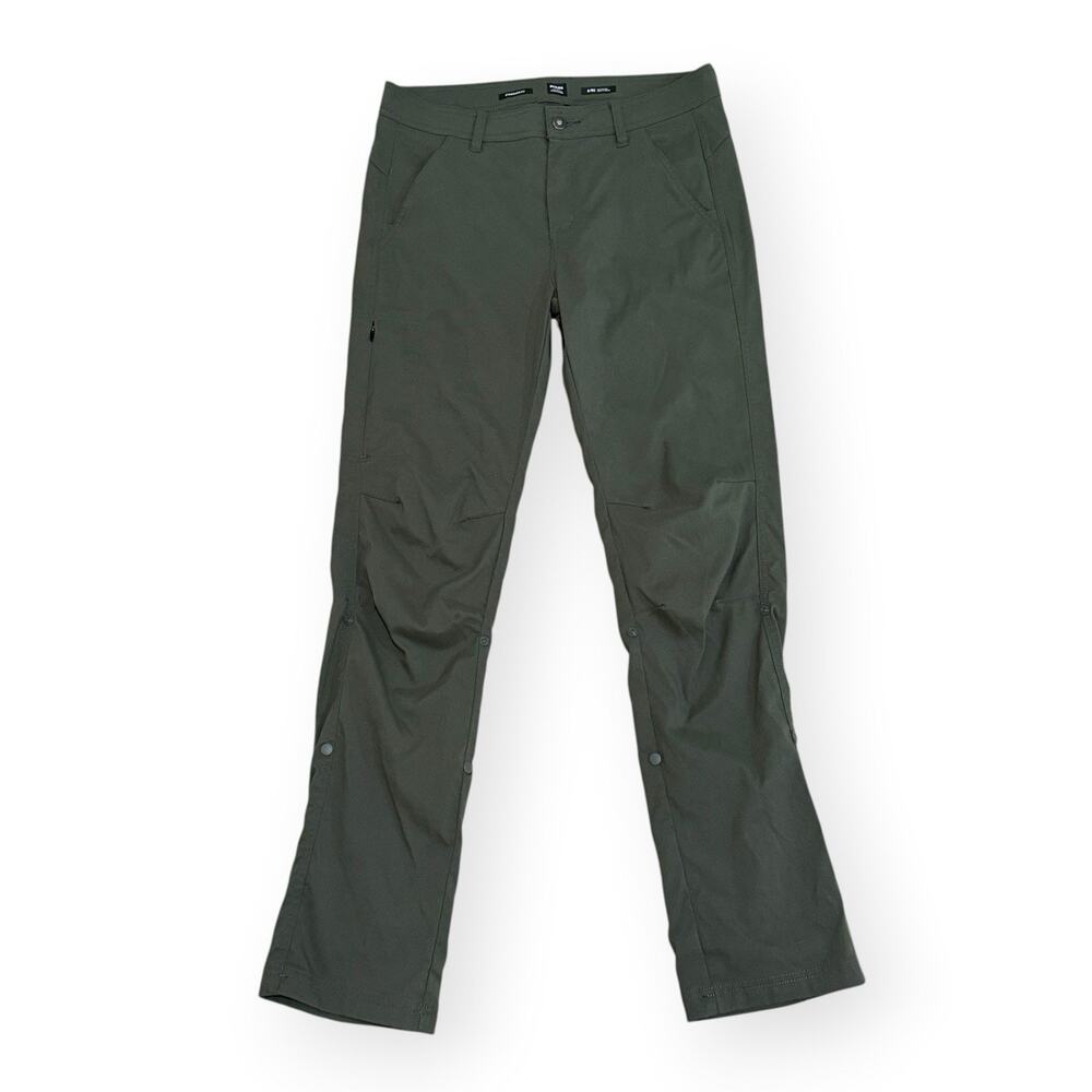 prAna Women's Halle Pants Size 8 Standard Slate Green Hiking Outdoor Convertible